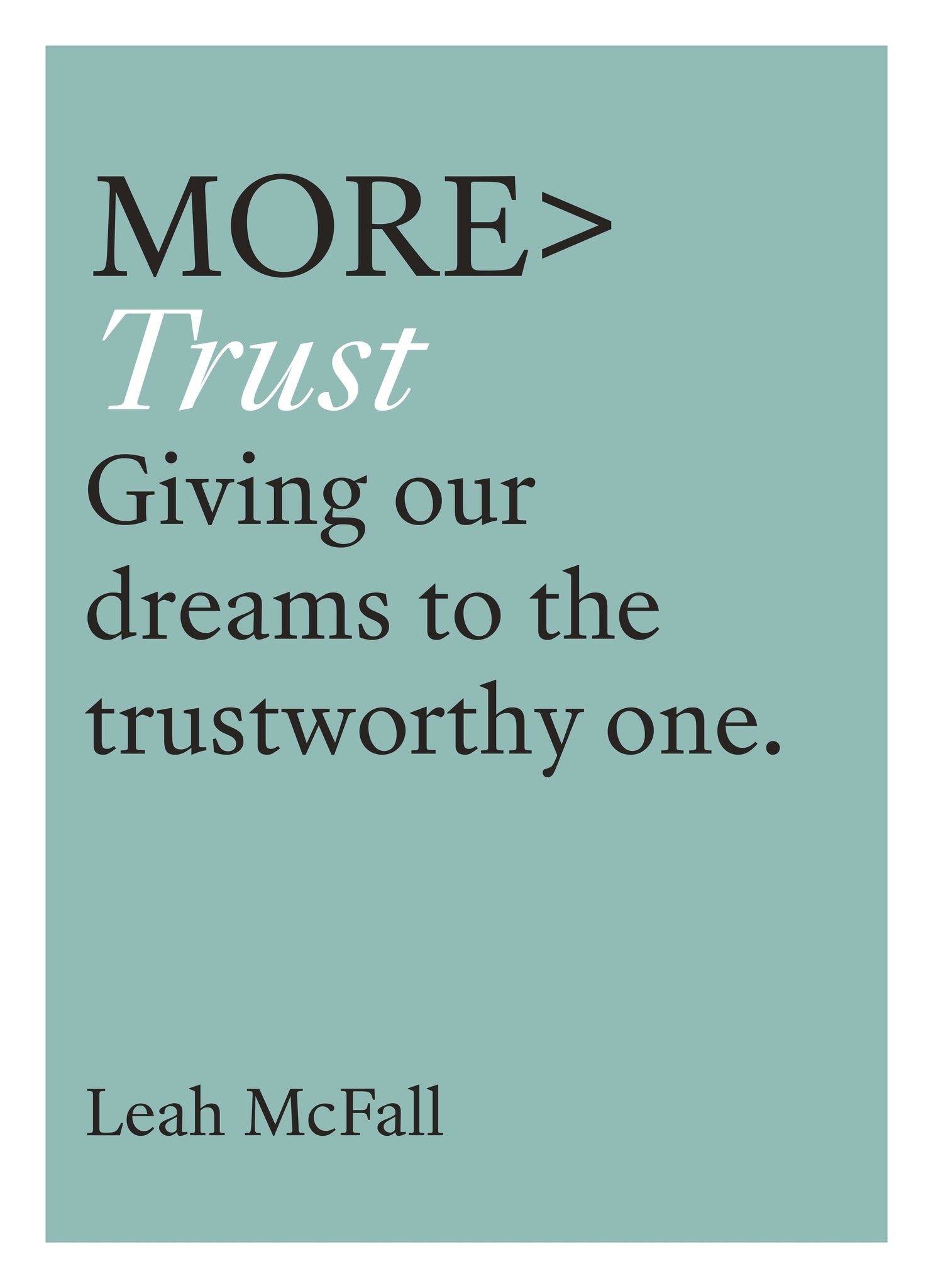 Cover image for More Trust ISBN 9780281084579